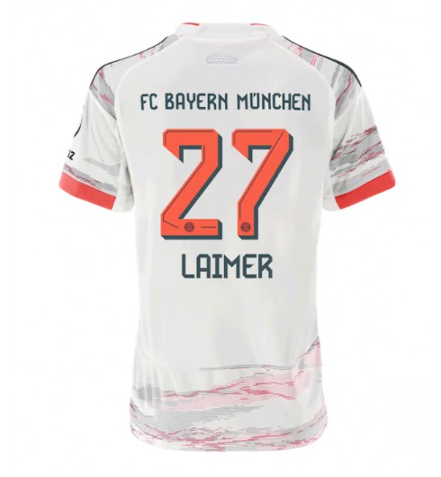 Bayern Munich Konrad Laimer #27 Venkovní Dres pro Dámské 2025-26 Krátký Rukáv Bayern Munich Konrad Laimer #27 Venkovní Dres pro Dámské 2025-26 Krátký Rukáv